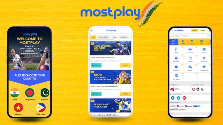Register and verify account via Mostplay India app?